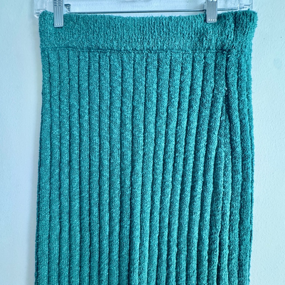 Free People Kelly Green Ribbed Sweater Maxi Skirt - Picture 3 of 8